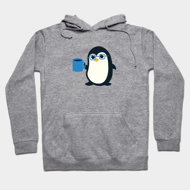 Cute Penguin Nerd Hoodie by natural20shirts